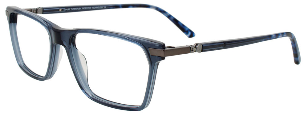 TAKUMI TK1307 Eyeglasses 050 Transparent Navy Blue 55mm