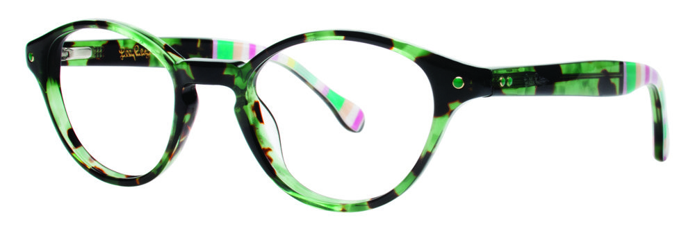 Lilly Pulitzer (Closeout) Allaire Eyeglasses Green-Tortoise 45mm