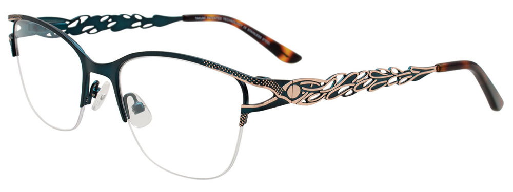 TAKUMI TK1291 Eyeglasses 060 Teal & Gold 52mm