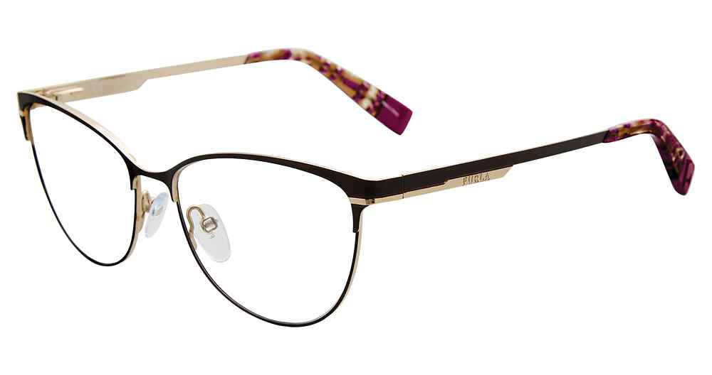 FURLA OPTICAL VFU127 Eyeglasses BROWN-0VA6 54mm