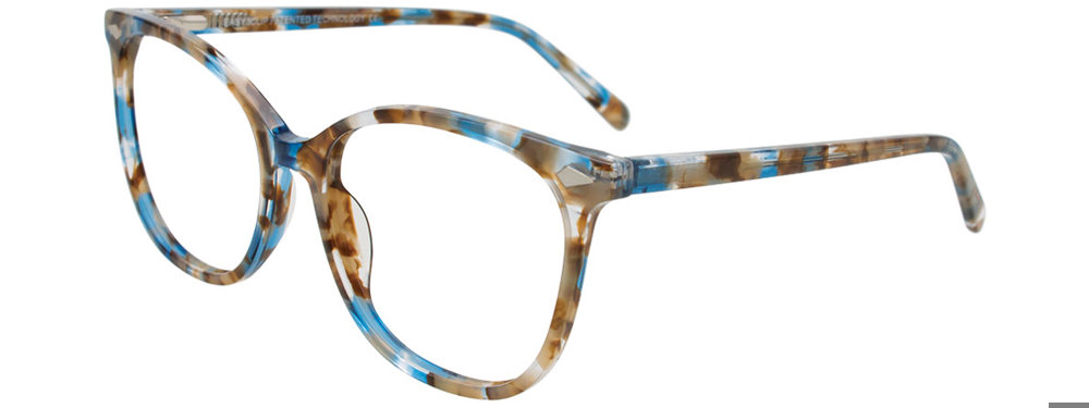 EASY3CLIP EC699 Eyeglasses 050 Blue Tortoise 53mm