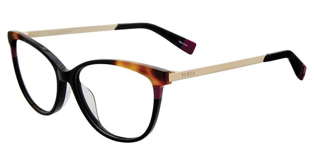 FURLA OPTICAL VFU134 Eyeglasses BLACK-700Y 53mm
