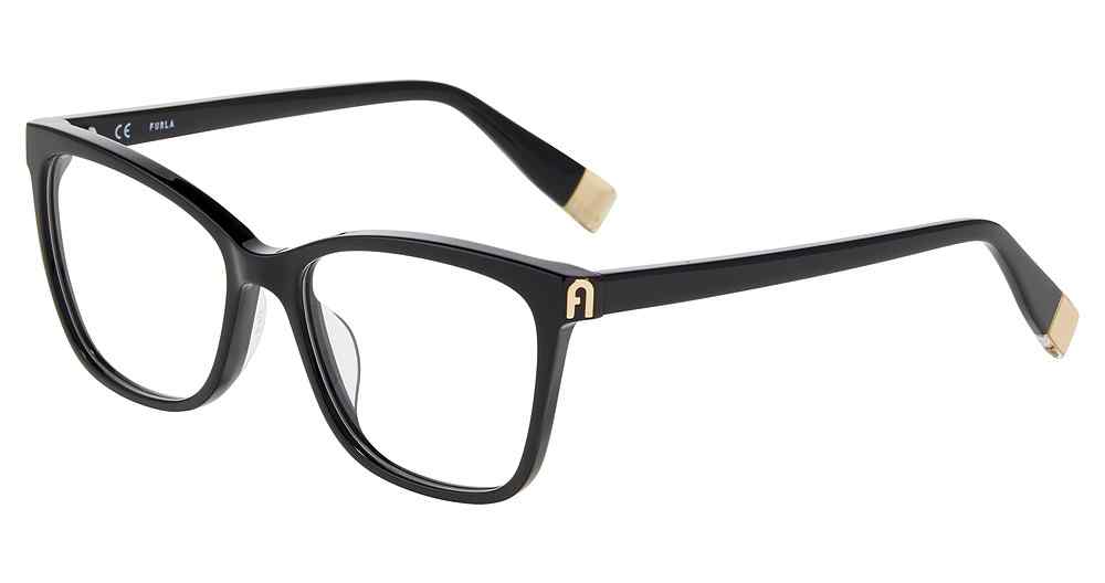 FURLA OPTICAL VFU392 Eyeglasses BLACK-0700 53mm