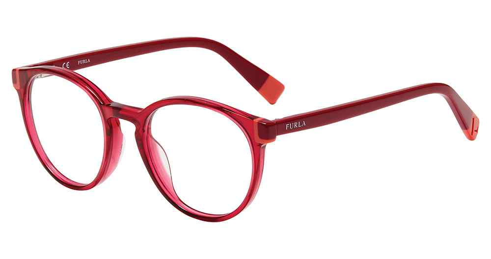 FURLA OPTICAL VFU194 Eyeglasses RED-01BV 49mm