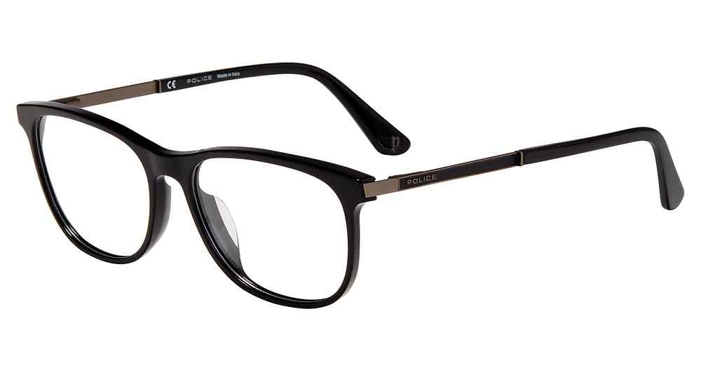 POLICE OPTICAL VPLA45 Eyeglasses BLACK-0700 57mm