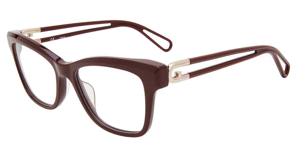 FURLA OPTICAL VFU438 Eyeglasses BURGUNDY-09HB 53mm