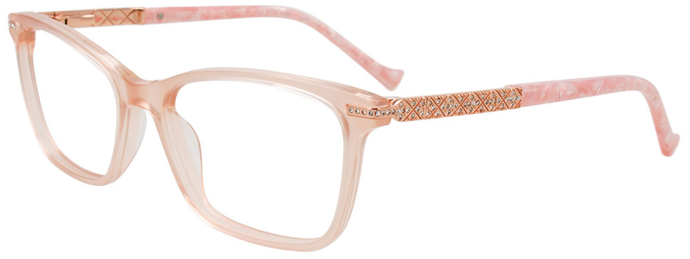 EASYCLIP EC723 Eyeglasses 030 Peach Transparent 53mm