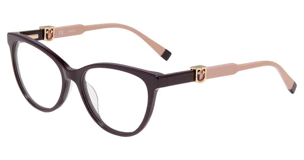 FURLA OPTICAL VFU353 Eyeglasses PURPLE-09FD 54mm