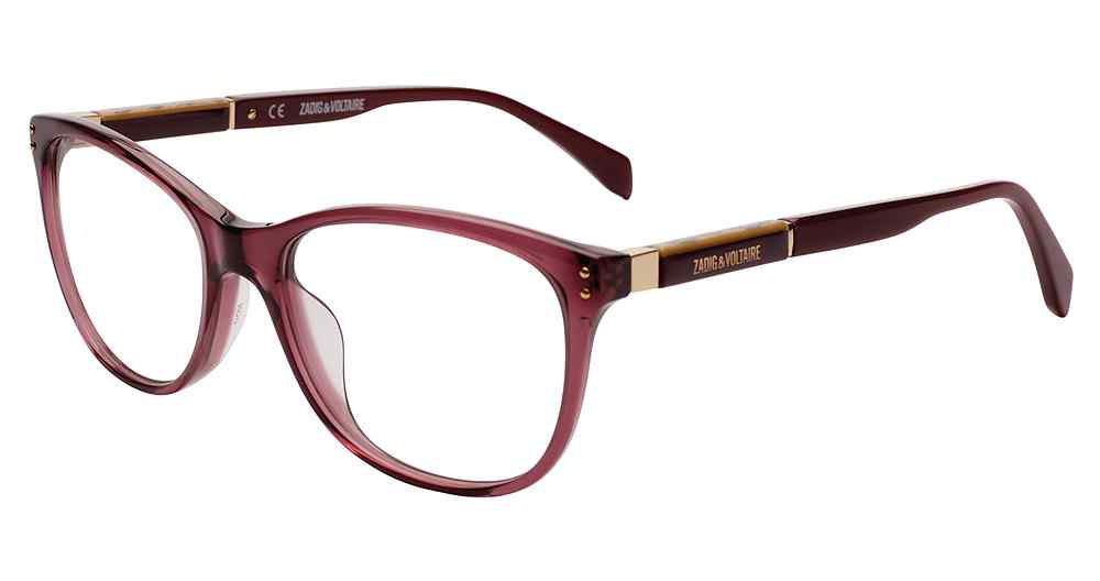 ZADIG & VOLTAIRE OPTICAL VZV158V Eyeglasses BURGUNDY-0W48 52mm