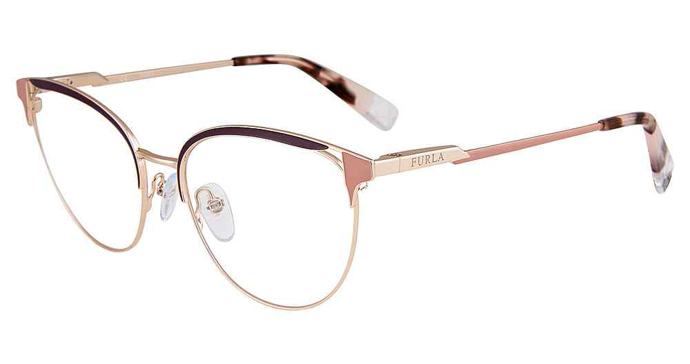 FURLA OPTICAL VFU294 Eyeglasses GOLD-08M6 53mm