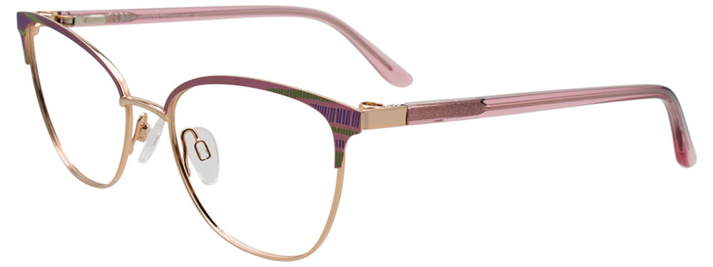 TAKUMI TK1293 Eyeglasses 030 Pink & Pink Gold with pattern 52mm