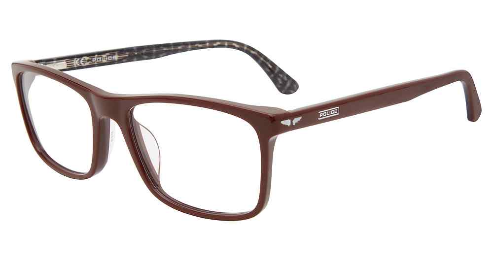 POLICE OPTICAL VPLD03 Eyeglasses BURGUNDY-0AR3 55mm