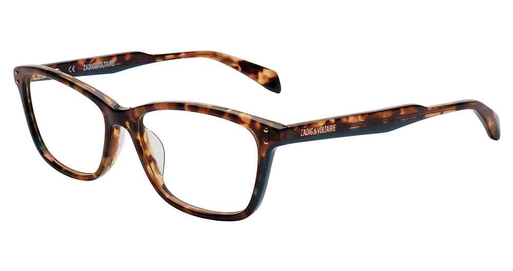 ZADIG & VOLTAIRE OPTICAL VZV175 Eyeglasses BROWN-07D7 52mm