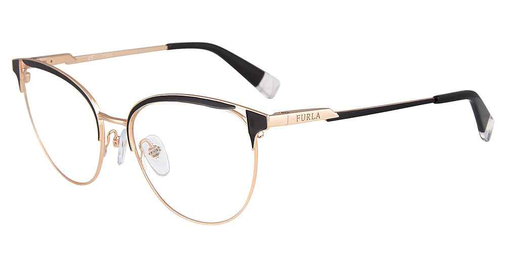 FURLA OPTICAL VFU294 Eyeglasses GOLD-0301 53mm