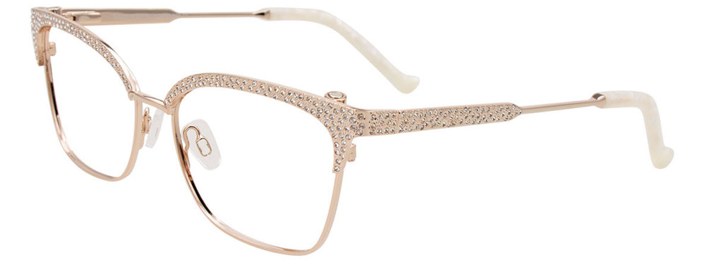 TAKUMI TK1314 Eyeglasses 010 Soft Gold with Crystals 53mm