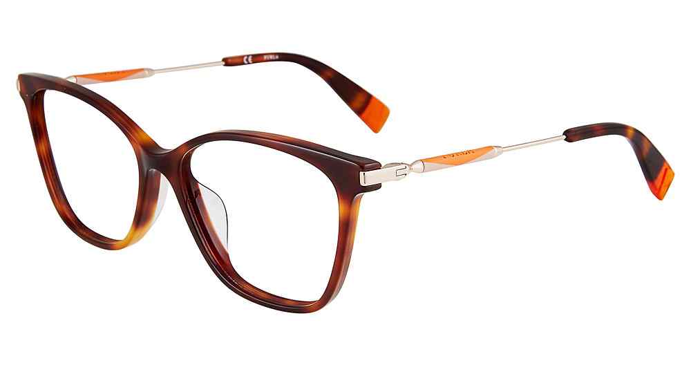 FURLA OPTICAL VFU298 Eyeglasses TORTOISE-0752 54mm