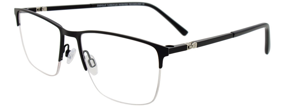 EASYCLIP EC712 Eyeglasses 090 Matt Black 55mm