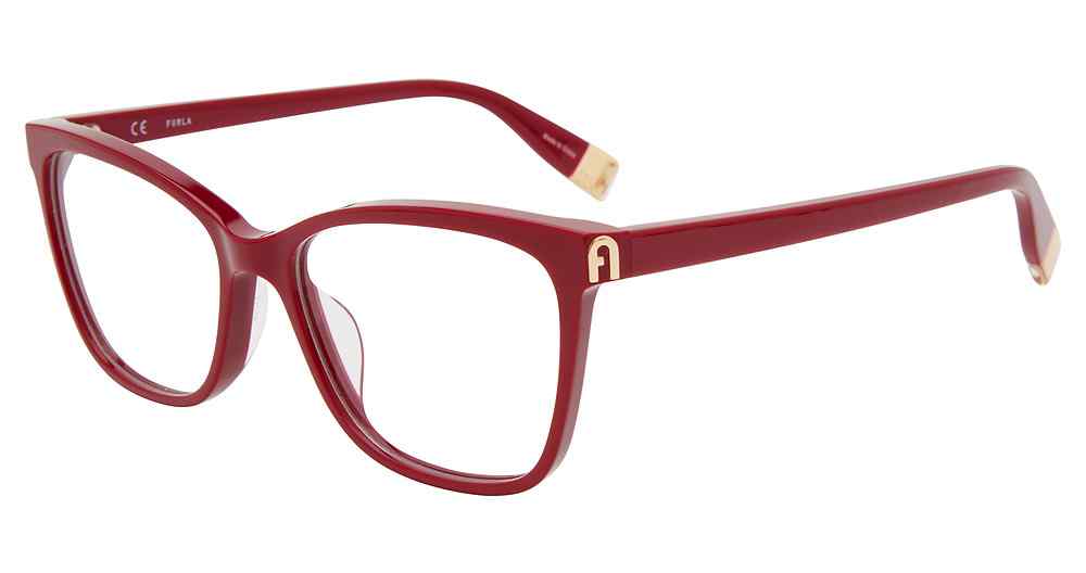 FURLA OPTICAL VFU392 Eyeglasses BURGUNDY-0U17 53mm