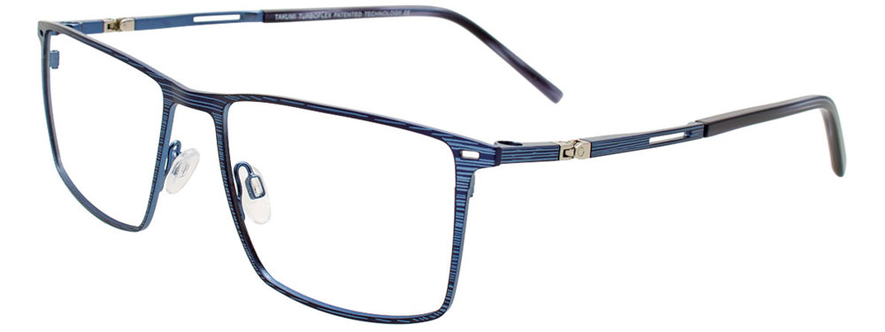 TAKUMI TK1295 Eyeglasses 050 Bruched Blue 57mm