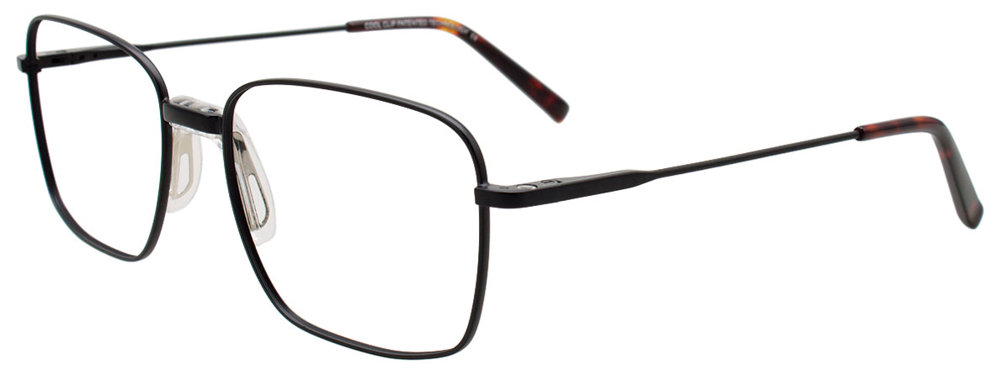 COOLCLIP CC858 Eyeglasses 090 Satin Black 56mm