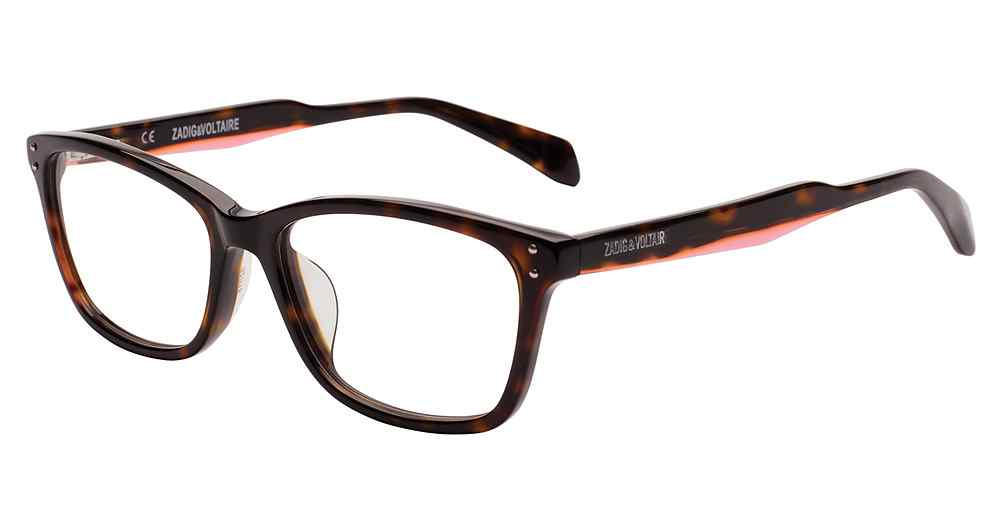 ZADIG & VOLTAIRE OPTICAL VZV175 Eyeglasses BROWN-0AHL 52mm
