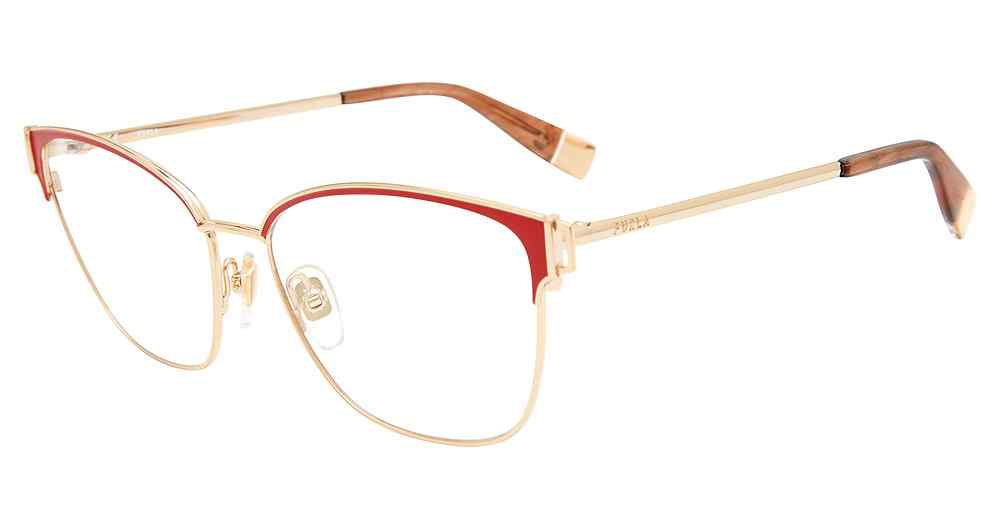 FURLA OPTICAL VFU443 Eyeglasses GOLD-0357 55mm