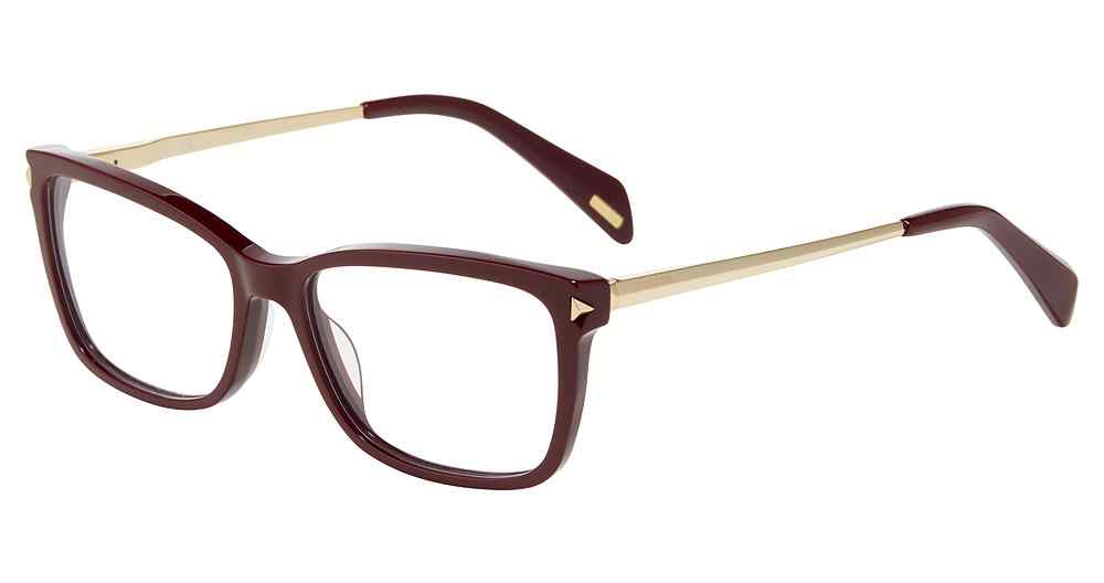 POLICE OPTICAL VPLA87 Eyeglasses BURGUNDY-0AR3 53mm