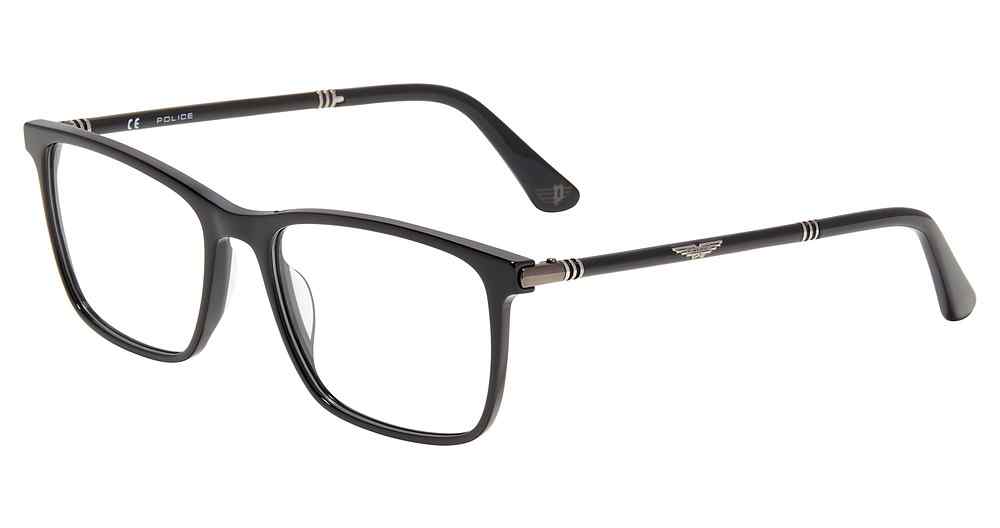 POLICE OPTICAL VPL953 Eyeglasses BLACK-0700 57mm