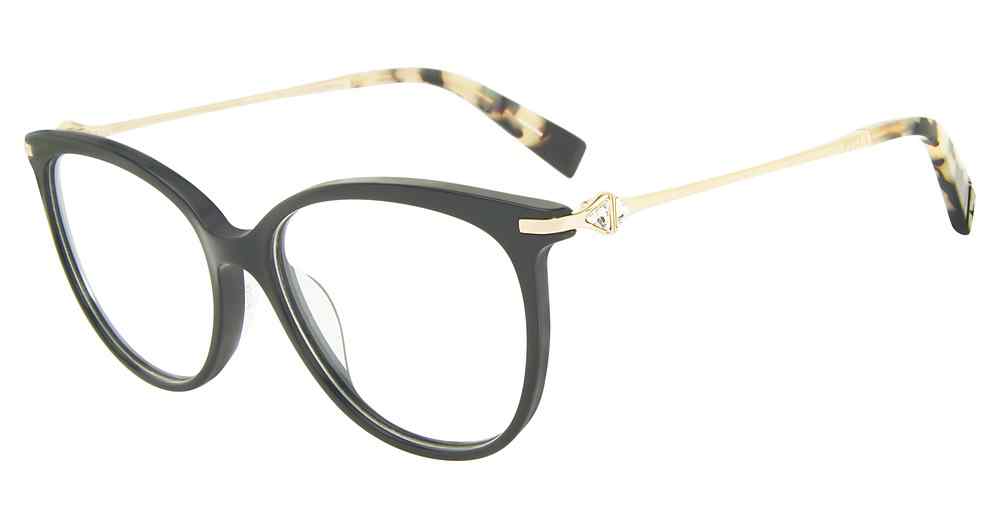 FURLA OPTICAL VFU186S Eyeglasses BLACK-700 53mm