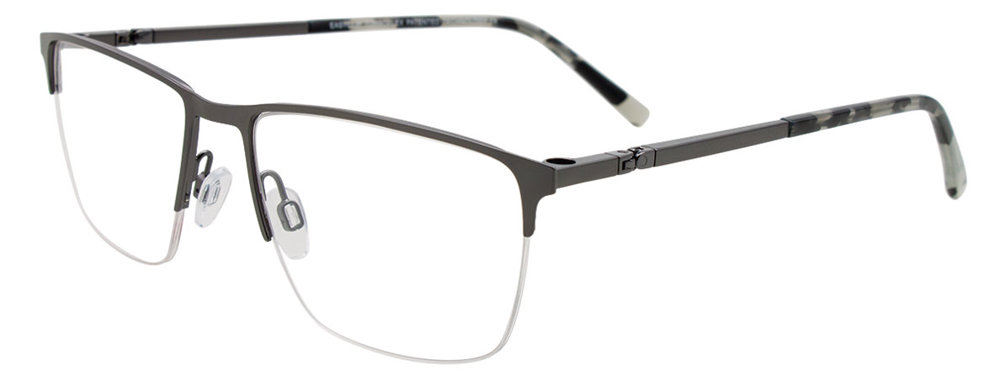 EASYCLIP EC712 Eyeglasses 020 Satin Steel 55mm