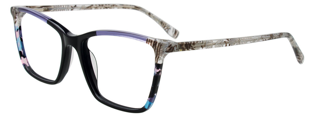 TAKUMI TK1301 Eyeglasses 090 Black & Lilac 54mm