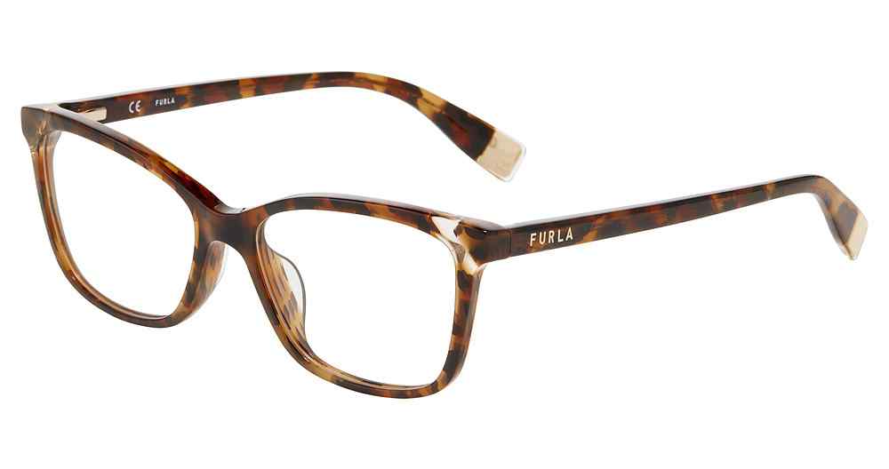 FURLA OPTICAL VFU387V Eyeglasses TORTOISE-0LEO 53mm