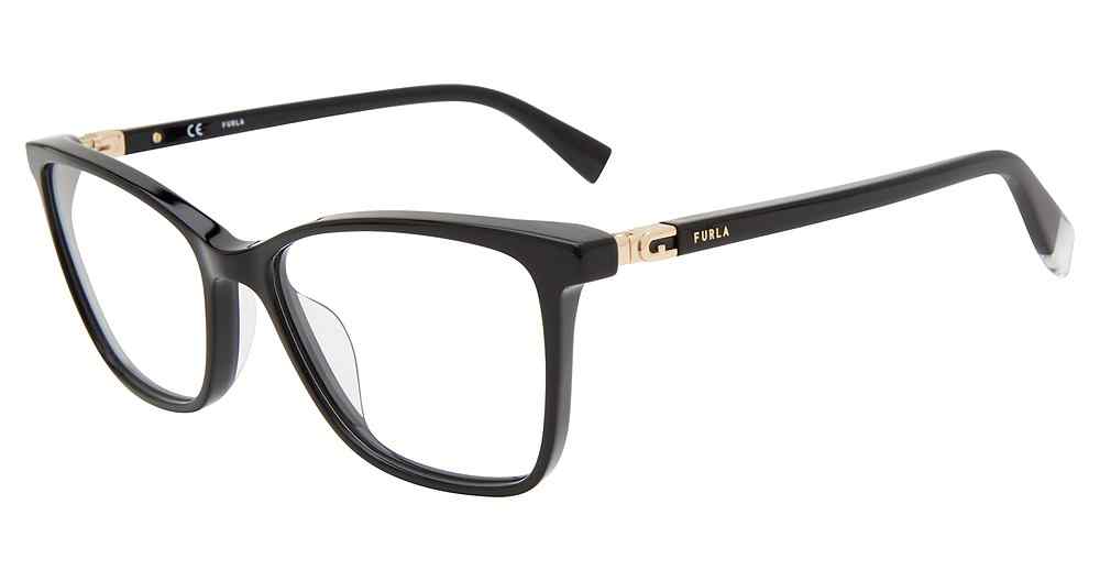 FURLA OPTICAL VFU498 Eyeglasses BLACK-0700 53mm