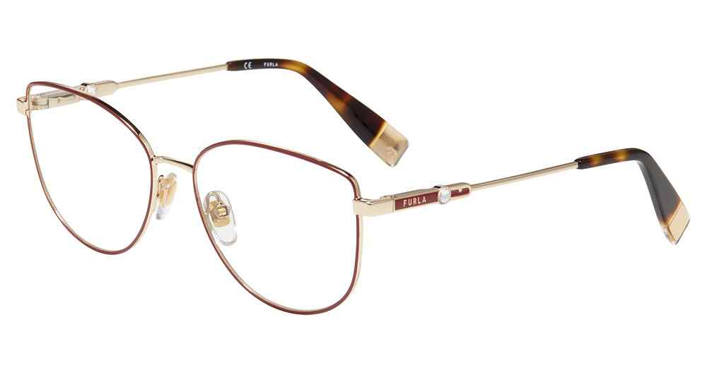 FURLA OPTICAL VFU391S Eyeglasses RED-0492 55mm