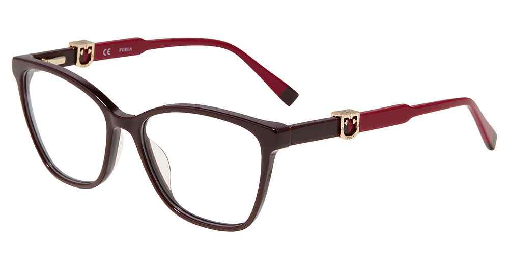 FURLA OPTICAL VFU352 Eyeglasses PURPLE-09HB 55mm
