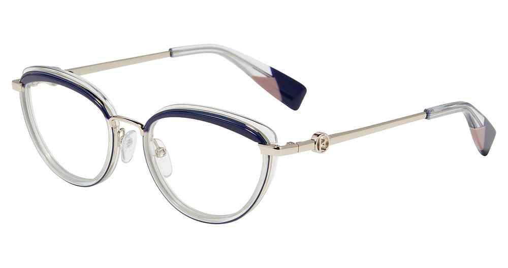 FURLA OPTICAL VFU357 Eyeglasses BLUE-0E70 54mm