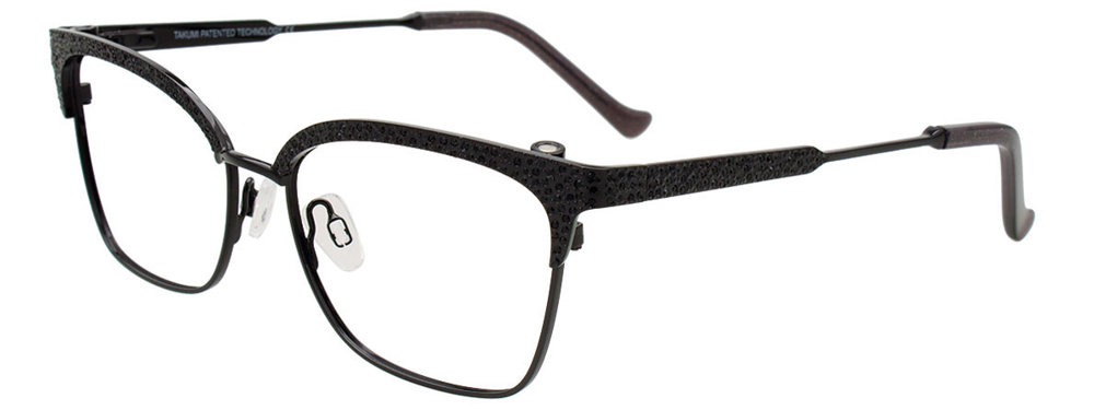TAKUMI TK1314 Eyeglasses 090 Black with Crystals 53mm