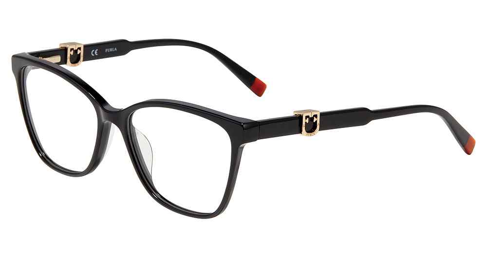 FURLA OPTICAL VFU352 Eyeglasses BLACK-0700 55mm