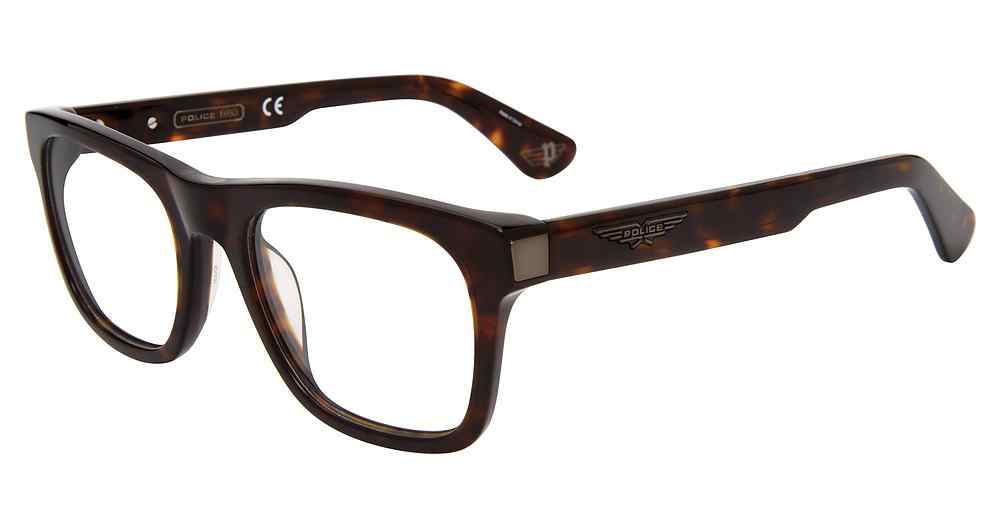 POLICE OPTICAL VPLE37 Eyeglasses TORTOISE-0722 52mm