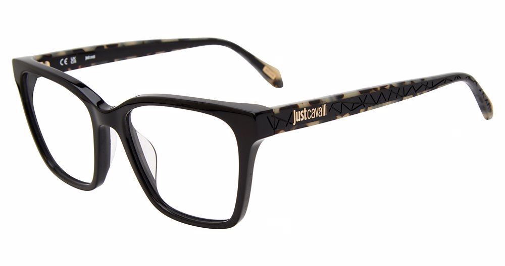 JUST CAVALLI OPTICAL VJC010 Eyeglasses BLACK–700Y 52mm