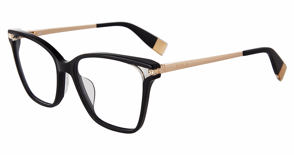 FURLA OPTICAL VFU581 Eyeglasses BLACK-0700 54mm