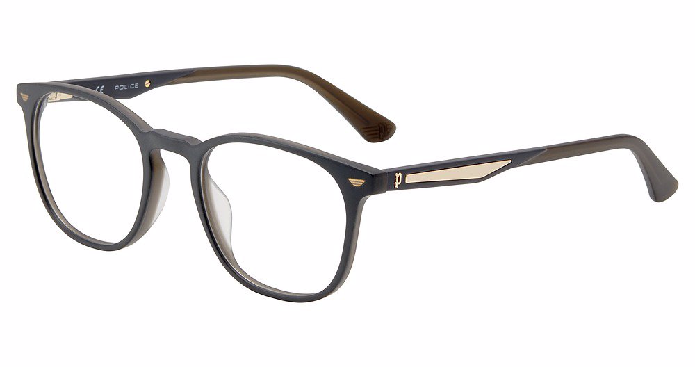 POLICE OPTICAL VPLF02 Eyeglasses DARK-GREY-+GREY-06BL 50mm