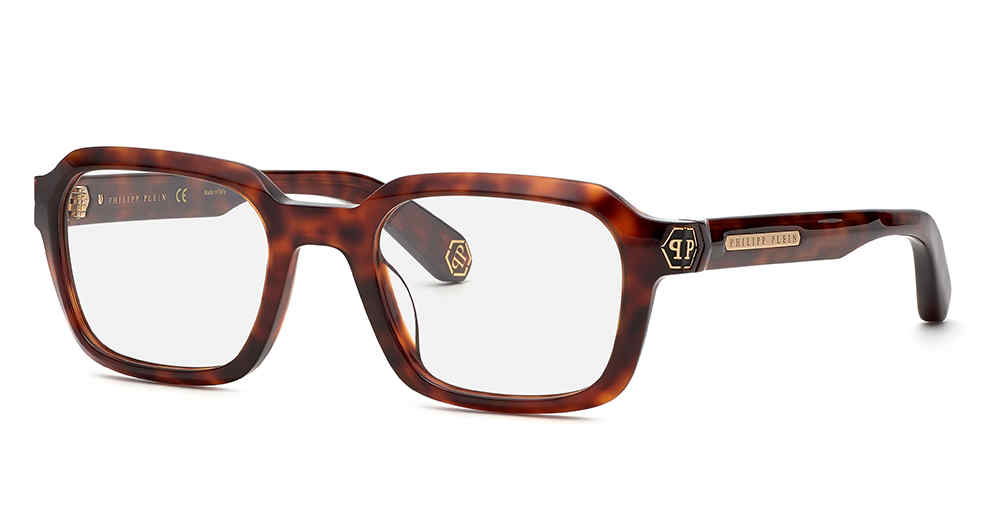 PHILIPP PLEIN OPTICAL VPP083M Eyeglasses SHINY-HAVANA-0C10 52mm