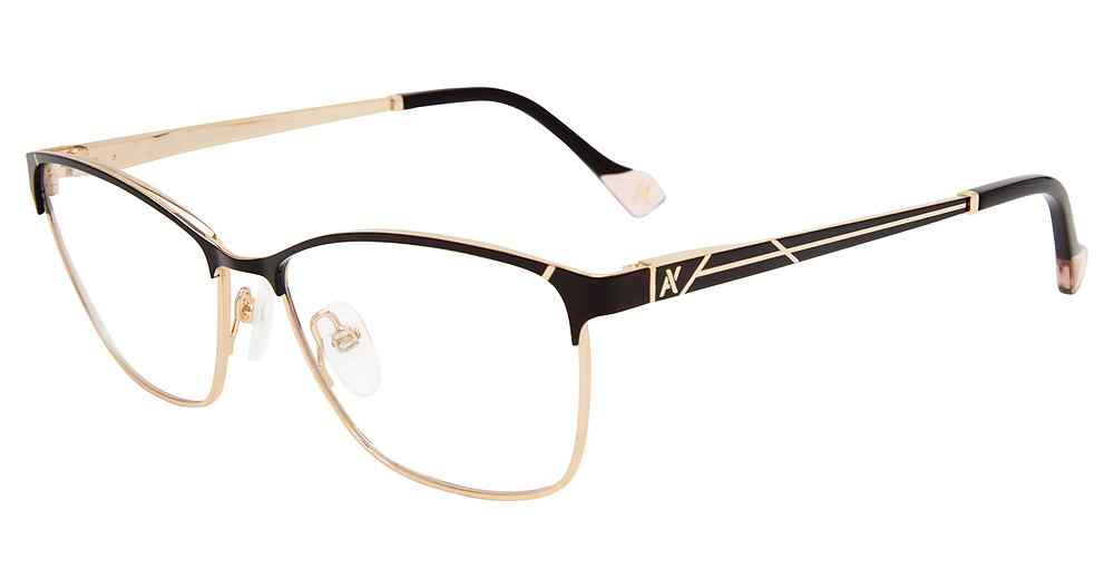 YALEA OPTICAL VYA004 Eyeglasses BLACK-0301 54mm