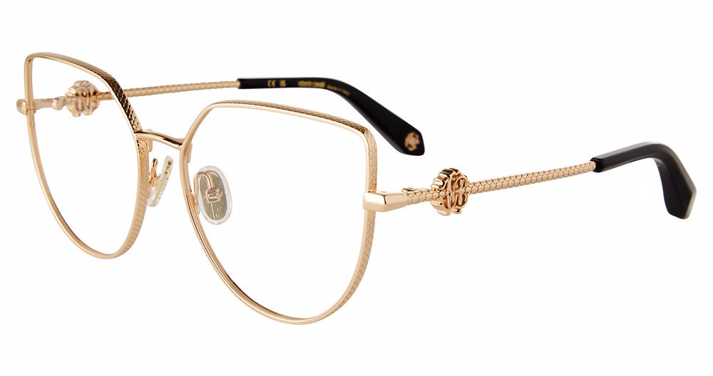 ROBERTO CAVALLI OPTICAL VRC048 Eyeglasses SHINY-ROSE-GOLD-0300 56mm