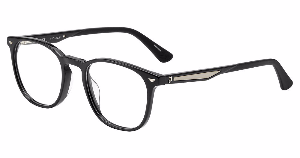 POLICE OPTICAL VPLF02 Eyeglasses BLACK-0700 50mm