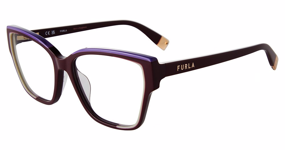 FURLA OPTICAL VFU718 Eyeglasses BORDEAUX-01CK 55mm