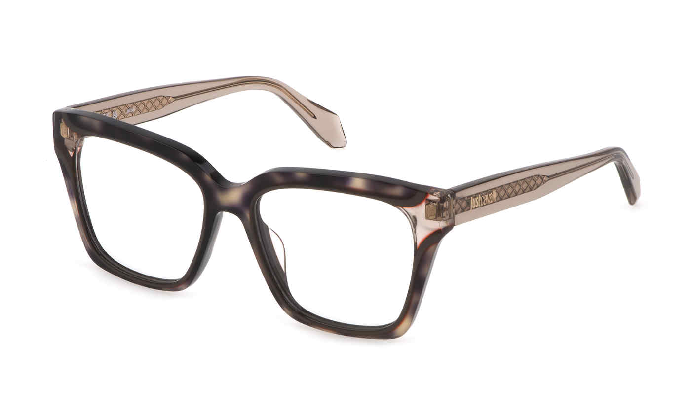 JUST CAVALLI OPTICAL VJC002V Eyeglasses BROWN-07UX 52mm