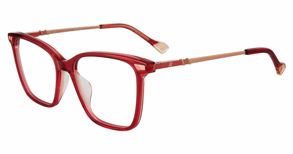 YALEA OPTICAL VYA067 Eyeglasses RED-0AQS 52mm