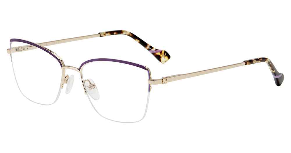 YALEA OPTICAL VYA042 Eyeglasses ROSE-GOLD-COLORS-0A93 54mm